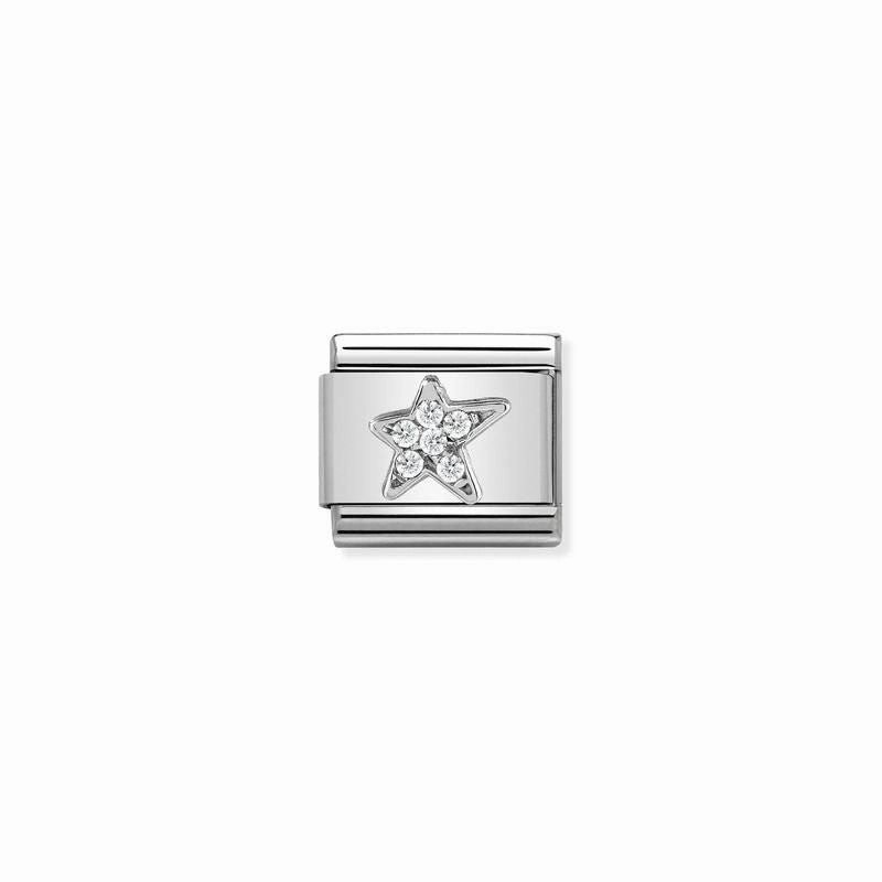Nomination Composable Link Asymmetric Star, Silver
