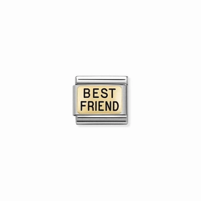 Nomination Composable Link Best Friend, 18K Gold