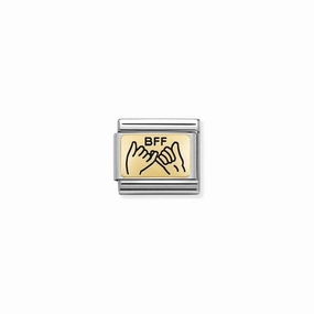 Nomination Composable Link BFF Pinky Promise, 18K Gold