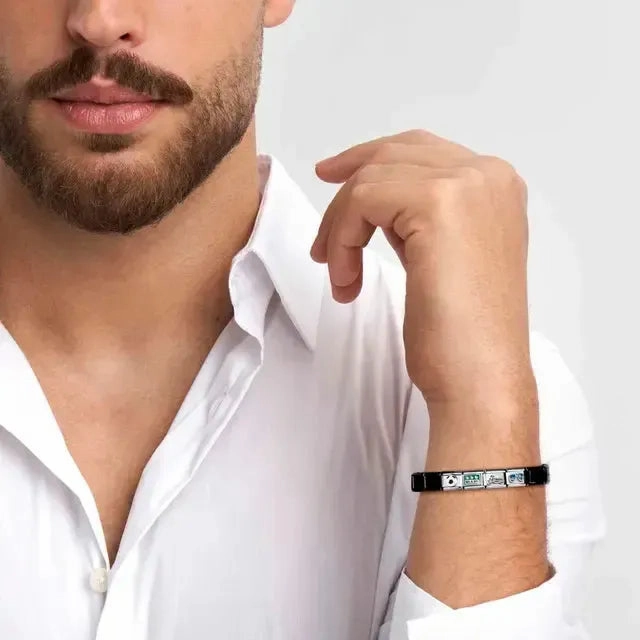 Nomination Composable Link Black Vintage Effect Stone, Silver