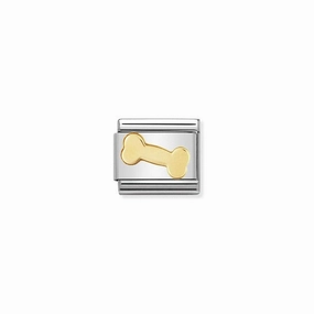 Nomination Composable Link Bone, 18K Gold