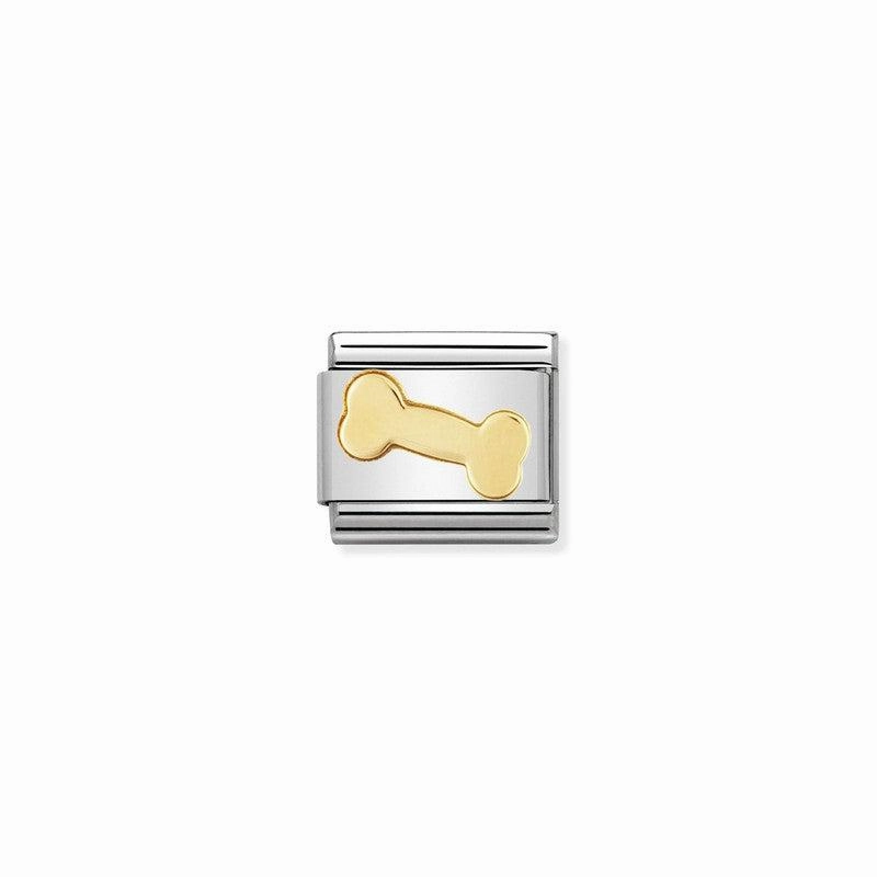 Nomination Composable Link Bone, 18K Gold