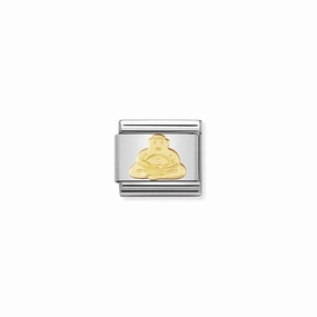 Nomination Composable Link Buddha, 18K Gold