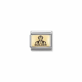 Nomination Composable Link Builder, 18K Gold