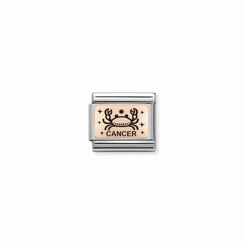 Nomination Composable Link Cancer, 9K Rose Gold