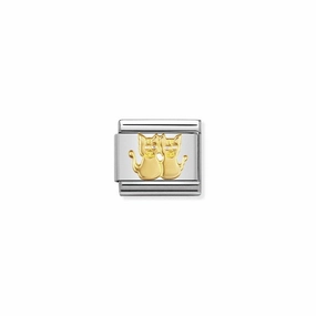 Nomination Composable Link Cats, 18K Gold
