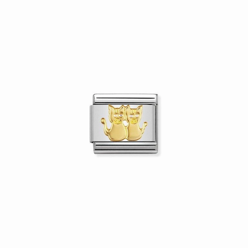 Nomination Composable Link Cats, 18K Gold