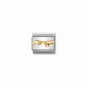 Nomination Composable Link Creation, 18K Gold