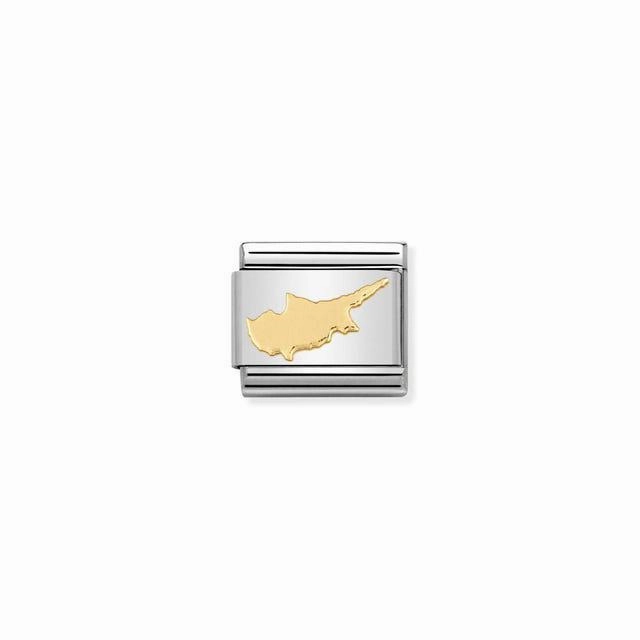 Nomination Composable Link Cyprus Island, 18K Gold