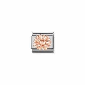 Nomination Composable Link Daisy, 9K Rose Gold