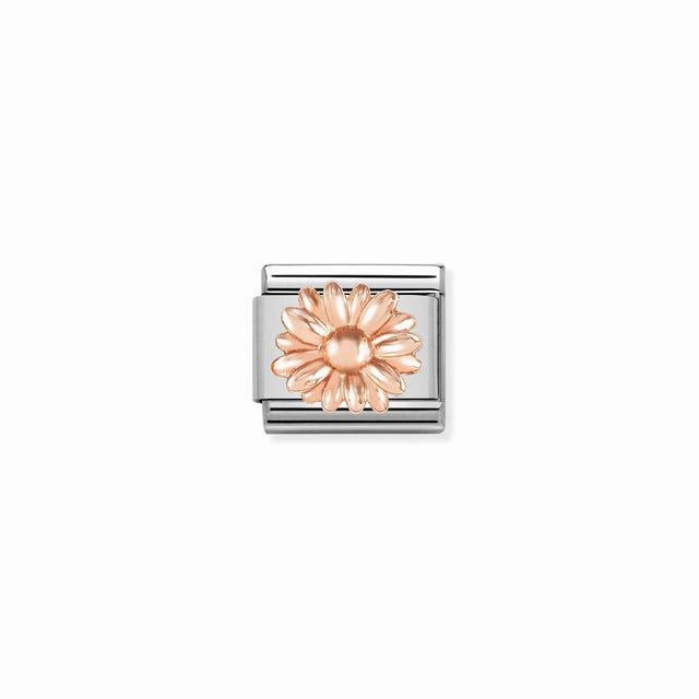 Nomination Composable Link Daisy, 9K Rose Gold
