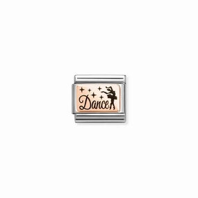 Nomination Composable Link Dance with Ballerina, 9K Rose Gold