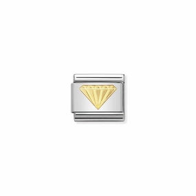 Nomination Composable Link Diamond, 18K Gold