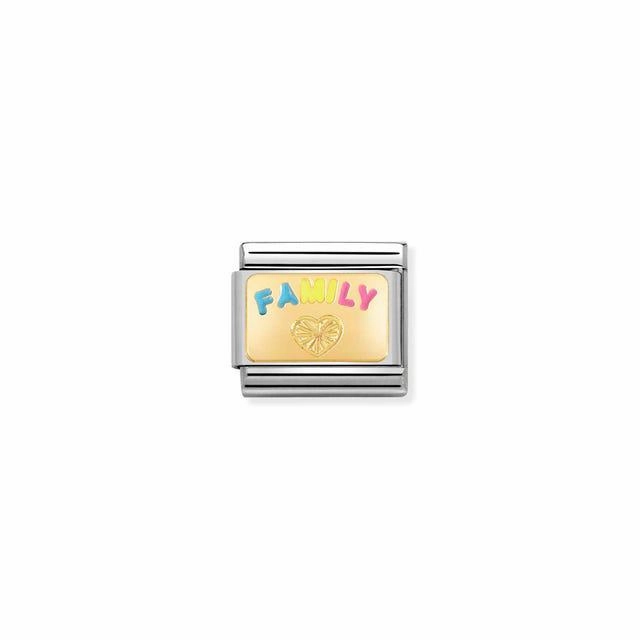 Nomination Composable Link Family, 18K Gold & Enamel