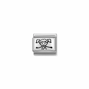 Nomination Composable Link Girl, Silver