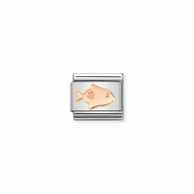 Nomination Composable Link Gold Fish, 9K Rose Gold