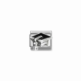 Nomination Composable Link Graduation Hat, Silver