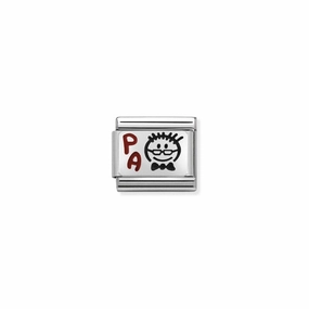 Nomination Composable Link Grandpa, Silver & Enamel