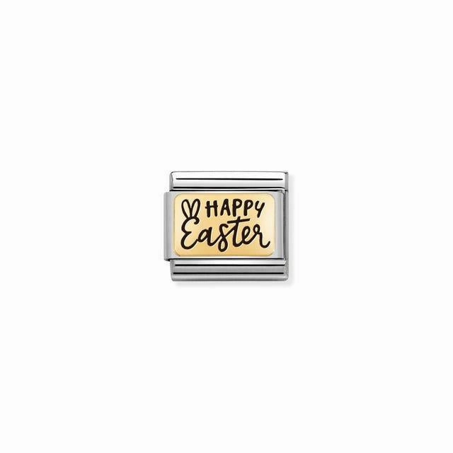 Nomination Composable Link Happy Easter, 18K Gold