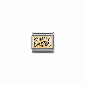 Nomination Composable Link Happy Easter, 18K Gold