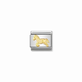 Nomination Composable Link Horse, 18K Gold