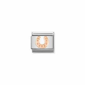 Nomination Composable Link Horseshoe, 9K Rose Gold