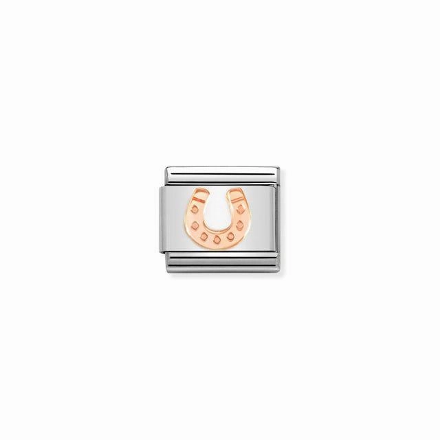 Nomination Composable Link Horseshoe, 9K Rose Gold