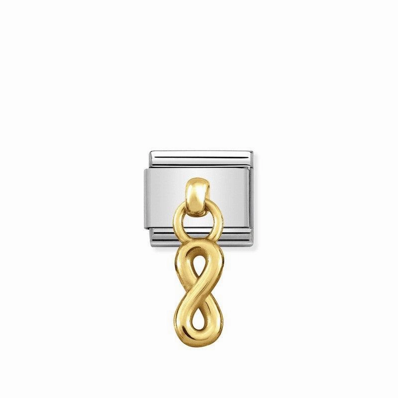 Nomination Composable Link Infinity Hanging Charm, 18K Gold