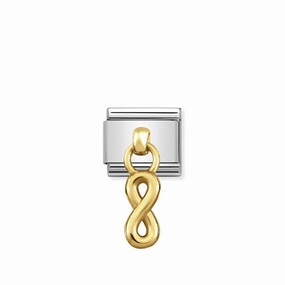 Nomination Composable Link Infinity Hanging Charm, 18K Gold
