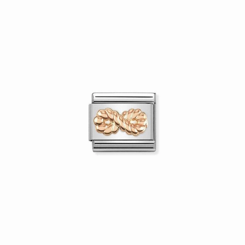 Nomination Composable Link Infinity Rope, 9K Rose Gold