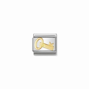 Nomination Composable Link Key, 18K Gold
