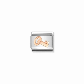 Nomination Composable Link Key, 9K Rose Gold