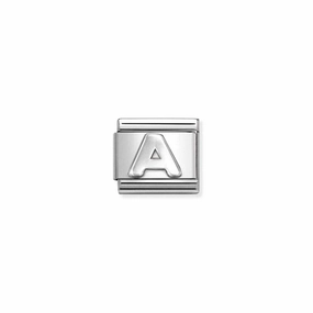 Nomination Composable Link Letter A, Silver