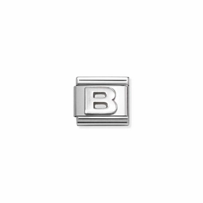Nomination Composable Link Letter B, Silver