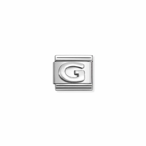 Nomination Composable Link Letter G, Silver