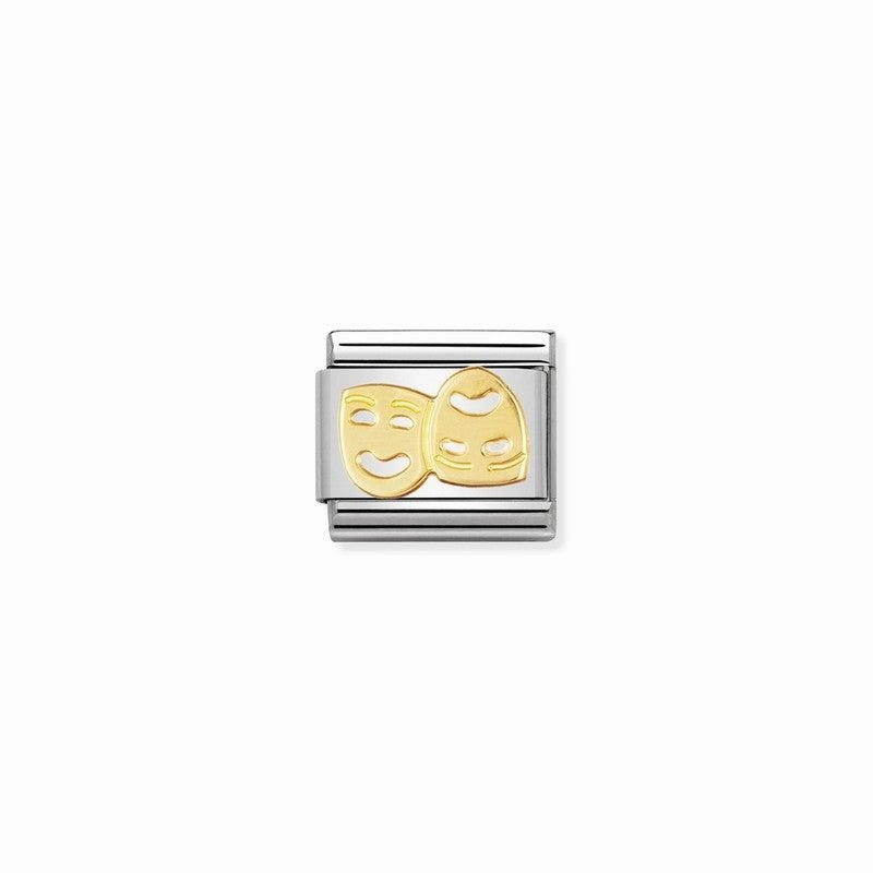 Nomination Composable Link Masks, 18K Gold