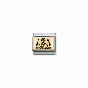 Nomination Composable Link Mechanic, 18K Gold