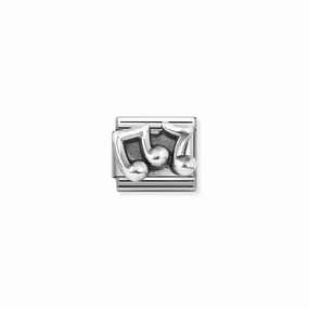 Nomination Composable Link Music Notes, Silver