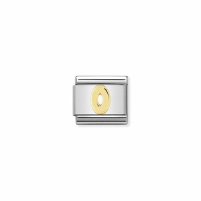 Nomination Composable Link Number 0, 18K Gold