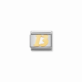 Nomination Composable Link Number 13, 18K Gold