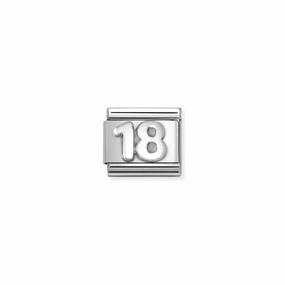 Nomination Composable Link Number 18, Silver