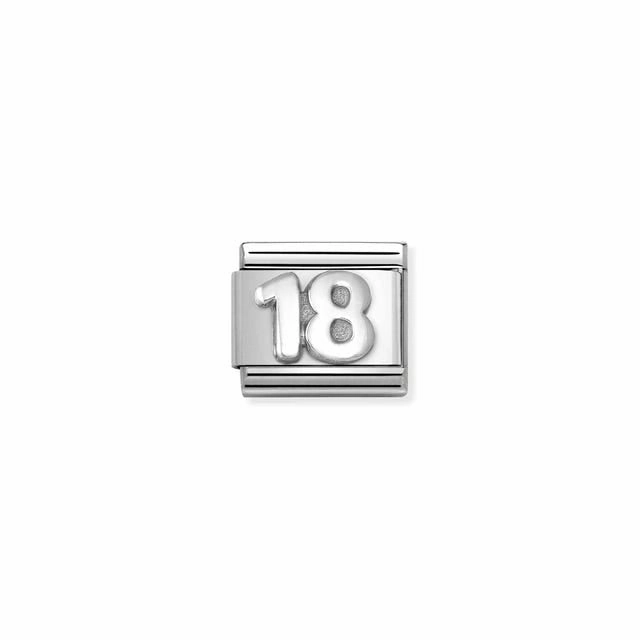 Nomination Composable Link Number 18, Silver