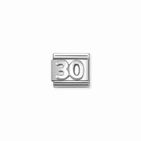 Nomination Composable Link Number 30, Silver