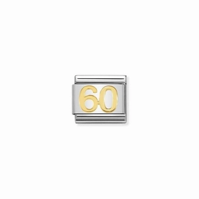 Nomination Composable Link Number 60, 18K Gold