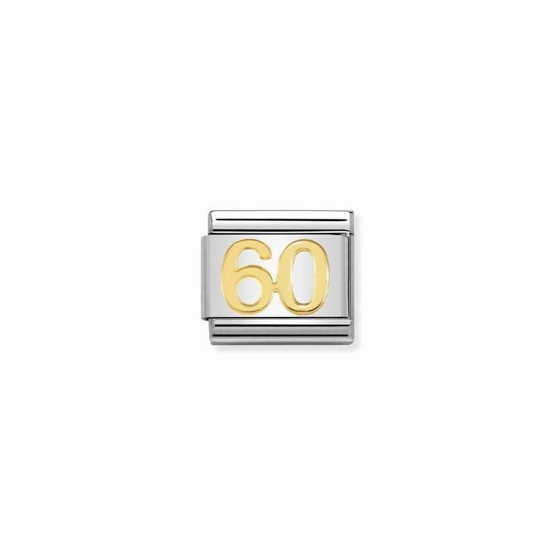 Nomination Composable Link Number 60, 18K Gold