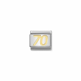 Nomination Composable Link Number 70, 18K Gold