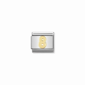 Nomination Composable Link Number 8, 18K Gold