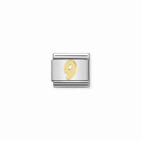 Nomination Composable Link Number 9, 18K Gold