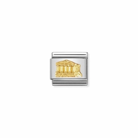 Nomination Composable Link Parthenon, 18K Gold