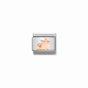 Nomination Composable Link Rabbit, 9K Rose Gold